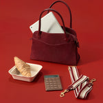 OLEADA NYC Women Work Bag > Eco-Suede Bag > Top Handle Handbag > Mini Business Satchel > Fits iPad Mini> Mini Coast Portfolio Satchel