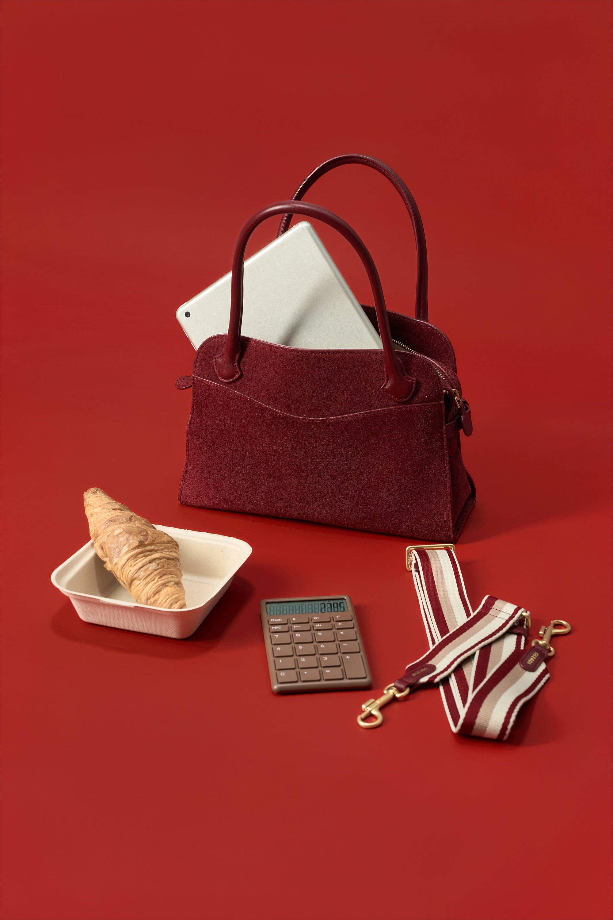 OLEADA NYC Women Work Bag > Eco-Suede Bag > Top Handle Handbag > Mini Business Satchel > Fits iPad Mini> Mini Coast Portfolio Satchel