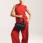 OLEADA NYC Women Work Bag > Eco-Suede Bag > Top Handle Handbag > Mini Business Satchel > Fits iPad Mini> Mini Coast Portfolio Satchel