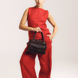 OLEADA NYC Women Work Bag > Eco-Suede Bag > Top Handle Handbag > Mini Business Satchel > Fits iPad Mini> Mini Coast Portfolio Satchel