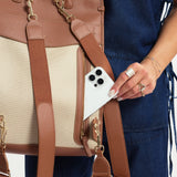 OLEADA NYC Women Work Bag > Leather Bag > Business Travel Backpack > Fits Up To 14'' Laptops Coast Backpack