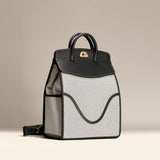 OLEADA NYC Women Work Bag > Leather Bag > Business Travel Backpack > Fits Up To 14'' Laptops Color_Marble Coast Backpack