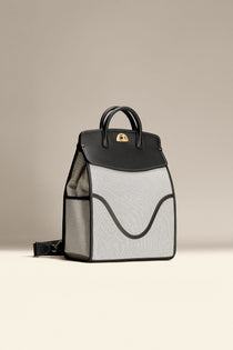 OLEADA NYC Women Work Bag > Leather Bag > Business Travel Backpack > Fits Up To 14'' Laptops Color_Marble Coast Backpack