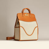 OLEADA NYC Women Work Bag > Leather Bag > Business Travel Backpack > Fits Up To 14'' Laptops Color_Sand Coast Backpack