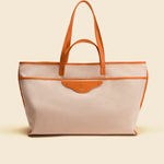 OLEADA NYC Women Work Bag > Leather Bag > Business Travel Beach Bags> Fits Up To 16'' Laptops Color_Clementine Coast Beach Tote