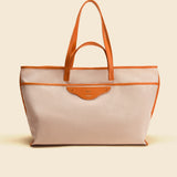 OLEADA NYC Women Work Bag > Leather Bag > Business Travel Beach Bags> Fits Up To 16'' Laptops Color_Clementine Coast Beach Tote