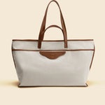 OLEADA NYC Women Work Bag > Leather Bag > Business Travel Beach Bags> Fits Up To 16'' Laptops Color_Sand Coast Beach Tote
