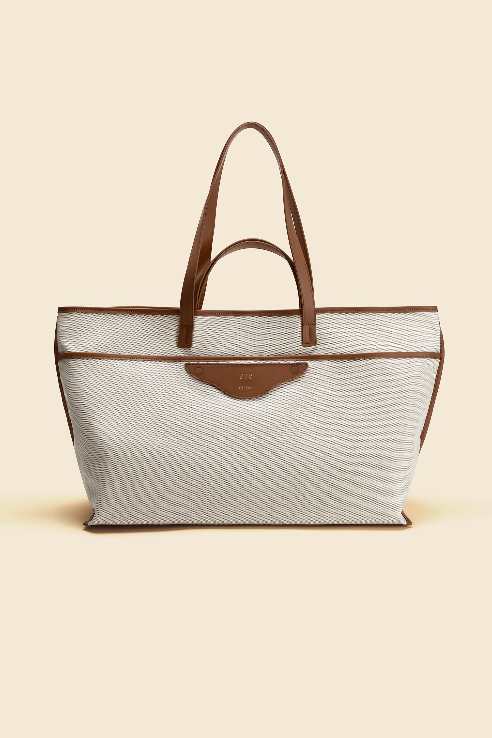 OLEADA NYC Women Work Bag > Leather Bag > Business Travel Beach Bags> Fits Up To 16'' Laptops Color_Sand Coast Beach Tote