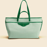 OLEADA NYC Women Work Bag > Leather Bag > Business Travel Beach Bags> Fits Up To 16'' Laptops Color_Sereia Coast Beach Tote