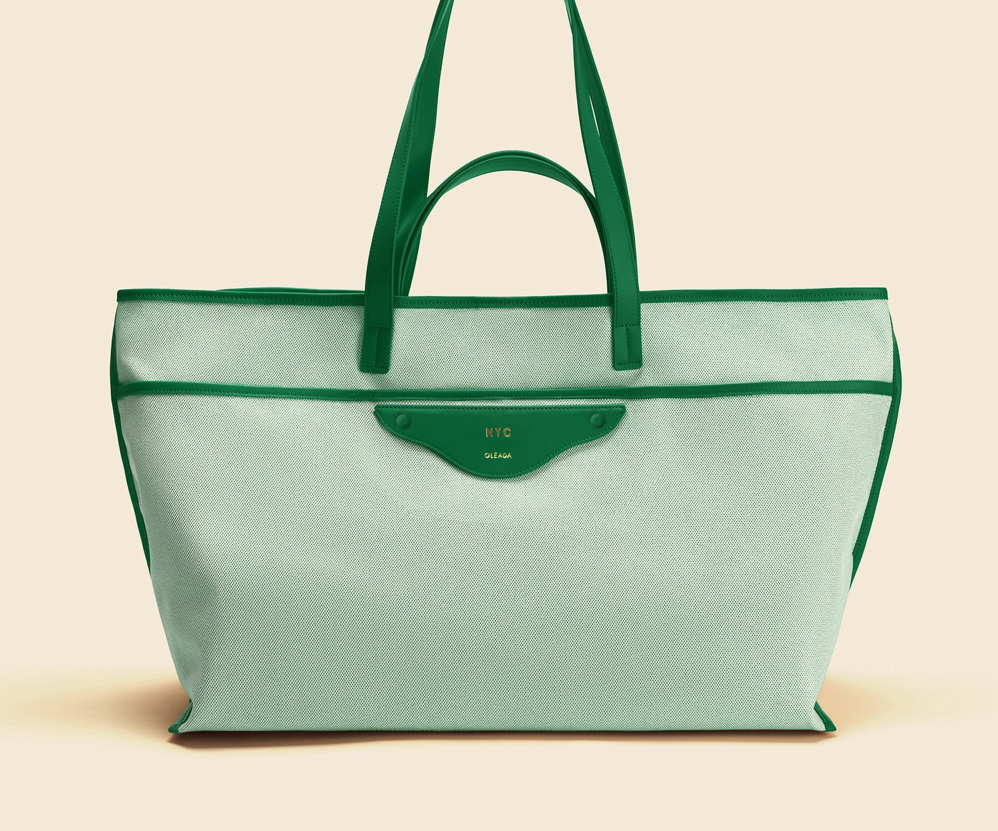 OLEADA NYC Women Work Bag > Leather Bag > Business Travel Beach Bags> Fits Up To 16'' Laptops Color_Sereia Coast Beach Tote