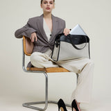 OLEADA NYC Women Work Bag > Leather Bag > Top Handle Handbag > Large Business Satchel > Fits Up To 16'' Laptops> Coast Portfolio Satchel