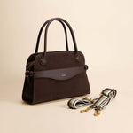 OLEADA NYC Women Work Bag > Leather Bag > Top Handle Handbag > Large Business Satchel > Fits Up To 16'' Laptops> Mini Coast Portfolio Satchel