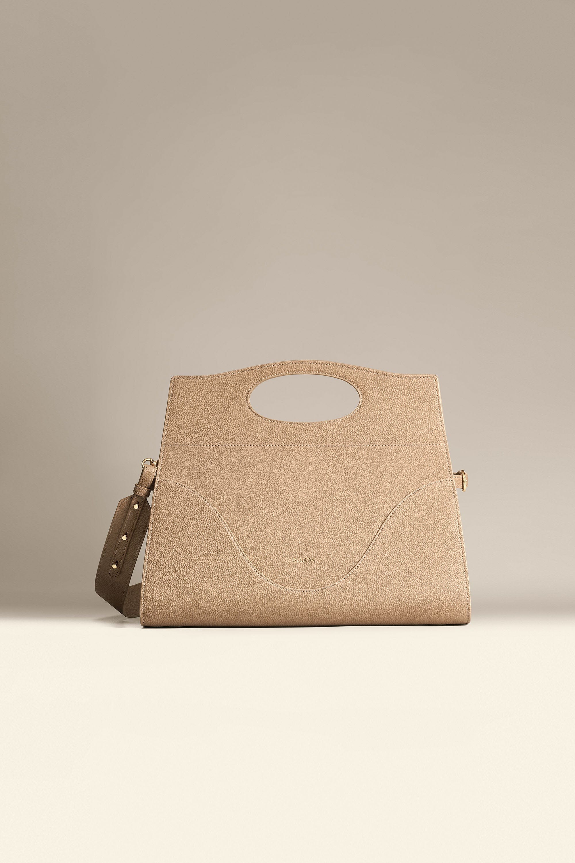 OLEADA NYC Women Work Leather Bag > Business Laptop Briefcase > 14 Inch Laptop Bag > Bag With Top Handle > Spacious Compartments Color_Latte Captain Briefcase