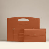 OLEADA NYC Women Work Leather Bag > Business Laptop Sleeve > 16 Inch Laptop Bag > Portable Laptop Briefcase > MacBook Pro Laptop Sleeve Captain Sleeve Suite Plus