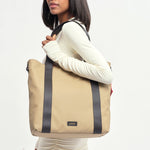 OLEADA NYC Work Tote Bag > Leather Work Tote For Women > Large Capacity Bag > 16 Inch Laptop Bag > Convertible To Shoulder Bag AnyWear Tech Tote