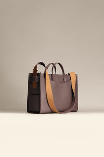 OLEADA NYC Work Tote Bag > Leather Work Tote For Women > Large Capacity Bag > 16 Inch Laptop Bag > Convertible To Shoulder Bag Color_Chocolate Reverie Tote