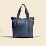 OLEADA NYC Work Tote Bag > Leather Work Tote For Women > Large Capacity Bag > 16 Inch Laptop Bag > Convertible To Shoulder Bag Color_Mykonos AnyWear Tech Tote