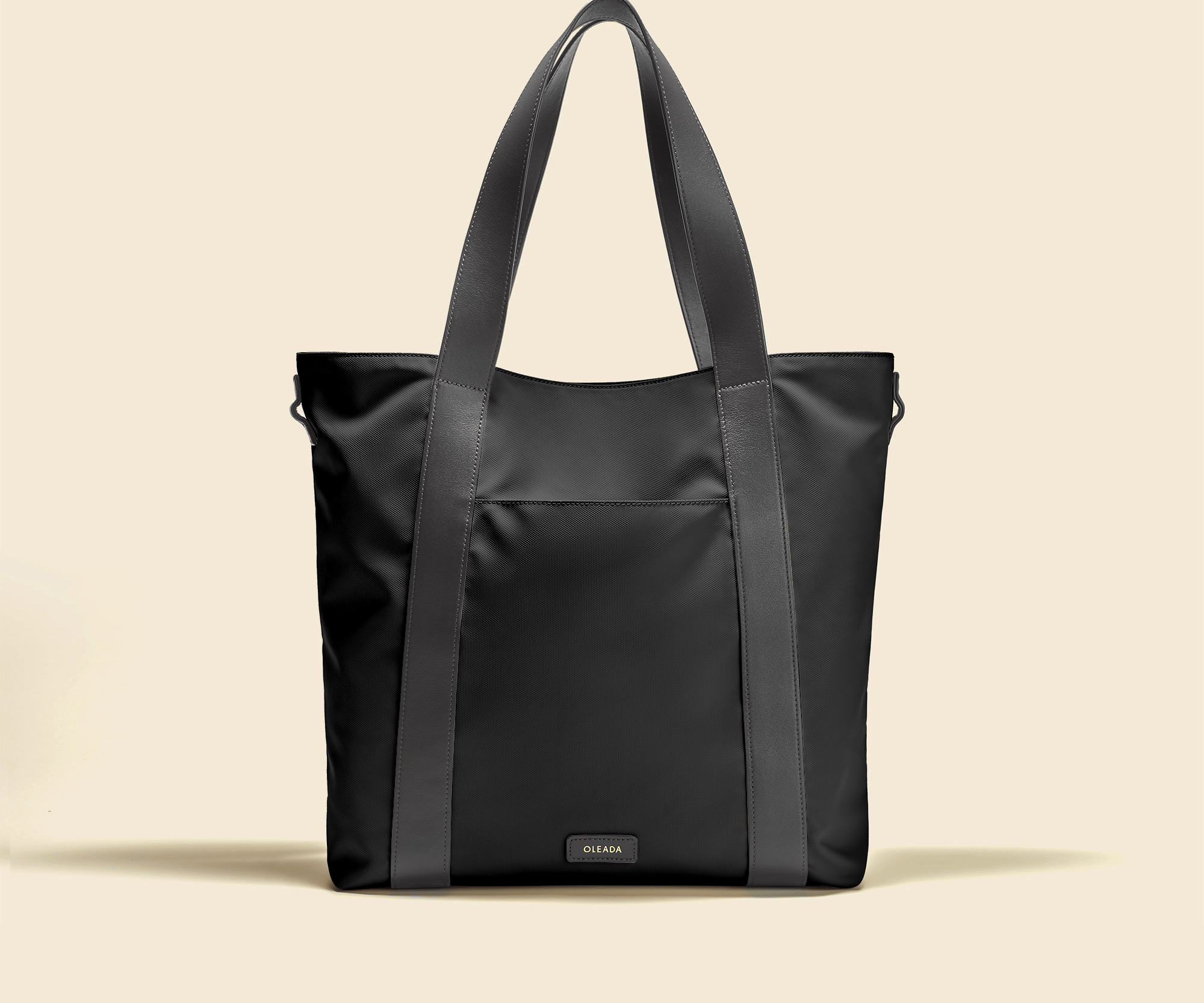 OLEADA NYC Work Tote Bag > Leather Work Tote For Women > Large Capacity Bag > 16 Inch Laptop Bag > Convertible To Shoulder Bag Color_Tokyo AnywWear Tech Tote