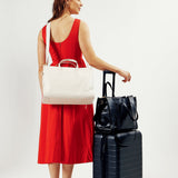 OLEADA NYC Work Tote Bag > Leather Work Tote For Women > Large Capacity Bag > 16 Inch Laptop Bag > Convertible To Shoulder Bag Reverie Tote