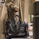 OLEADA NYC Work Tote Bag > Leather Work Tote For Women > Large Capacity Bag > 16 Inch Laptop Bag > Convertible To Shoulder Bag Reverie Tote