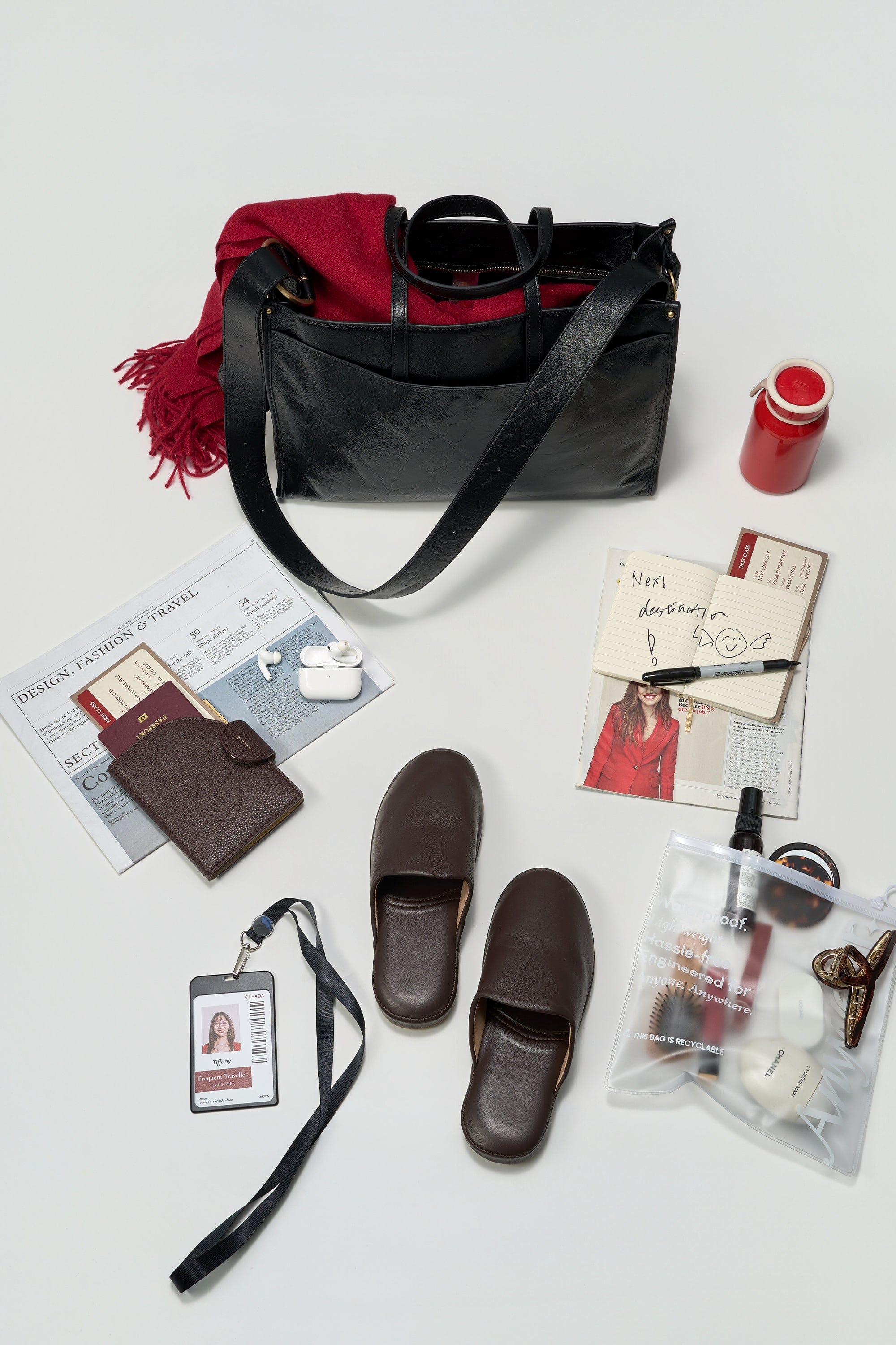 OLEADA NYC Work Tote Bag > Leather Work Tote For Women > Large Capacity Bag > 16 Inch Laptop Bag > Convertible To Shoulder Bag Reverie Tote