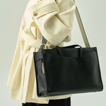 OLEADA NYC Work Tote Bag > Leather Work Tote For Women > Large Capacity Bag > 16 Inch Laptop Bag > Convertible To Shoulder Bag Reverie Tote