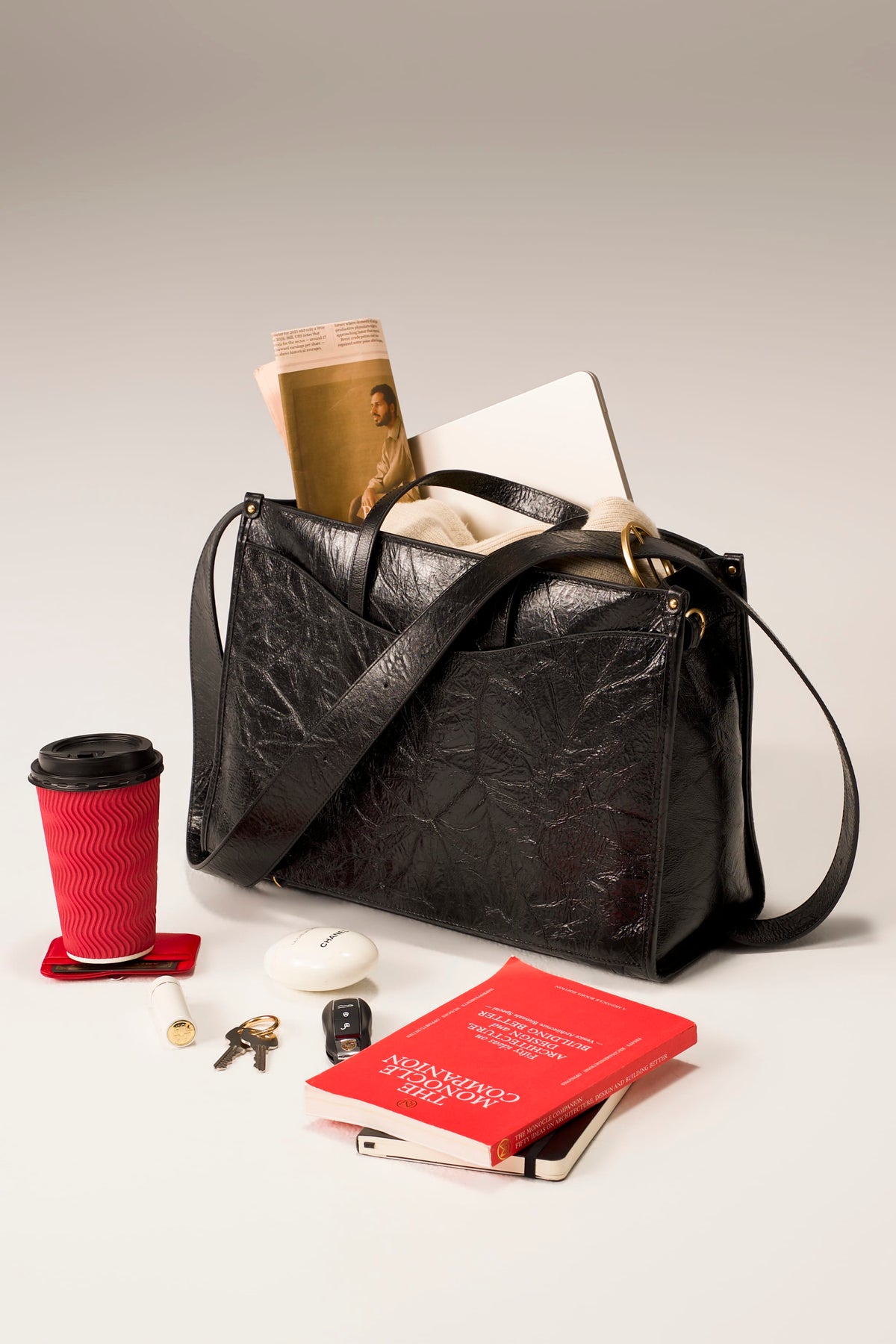 OLEADA NYC Work Tote Bag > Leather Work Tote For Women > Large Capacity Bag > 16 Inch Laptop Bag > Convertible To Shoulder Bag Reverie Tote