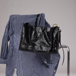 OLEADA NYC Work Tote Bag > Leather Work Tote For Women > Large Capacity Bag > 16 Inch Laptop Bag > Convertible To Shoulder Bag Reverie Tote