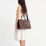 OLEADA NYC Work Tote Bag > Leather Work Tote For Women > Large Capacity Bag > 16 Inch Laptop Bag > Convertible To Shoulder Bag Reverie Tote
