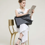 OLEADA NYC Work Tote Bag > Leather Work Tote For Women > Large Capacity Bag > 16 Inch Laptop Bag > Convertible To Shoulder Bag Reverie Tote