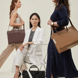 OLEADA NYC Work Tote Bag > Leather Work Tote For Women > Large Capacity Bag > 16 Inch Laptop Bag > Convertible To Shoulder Bag Reverie Tote